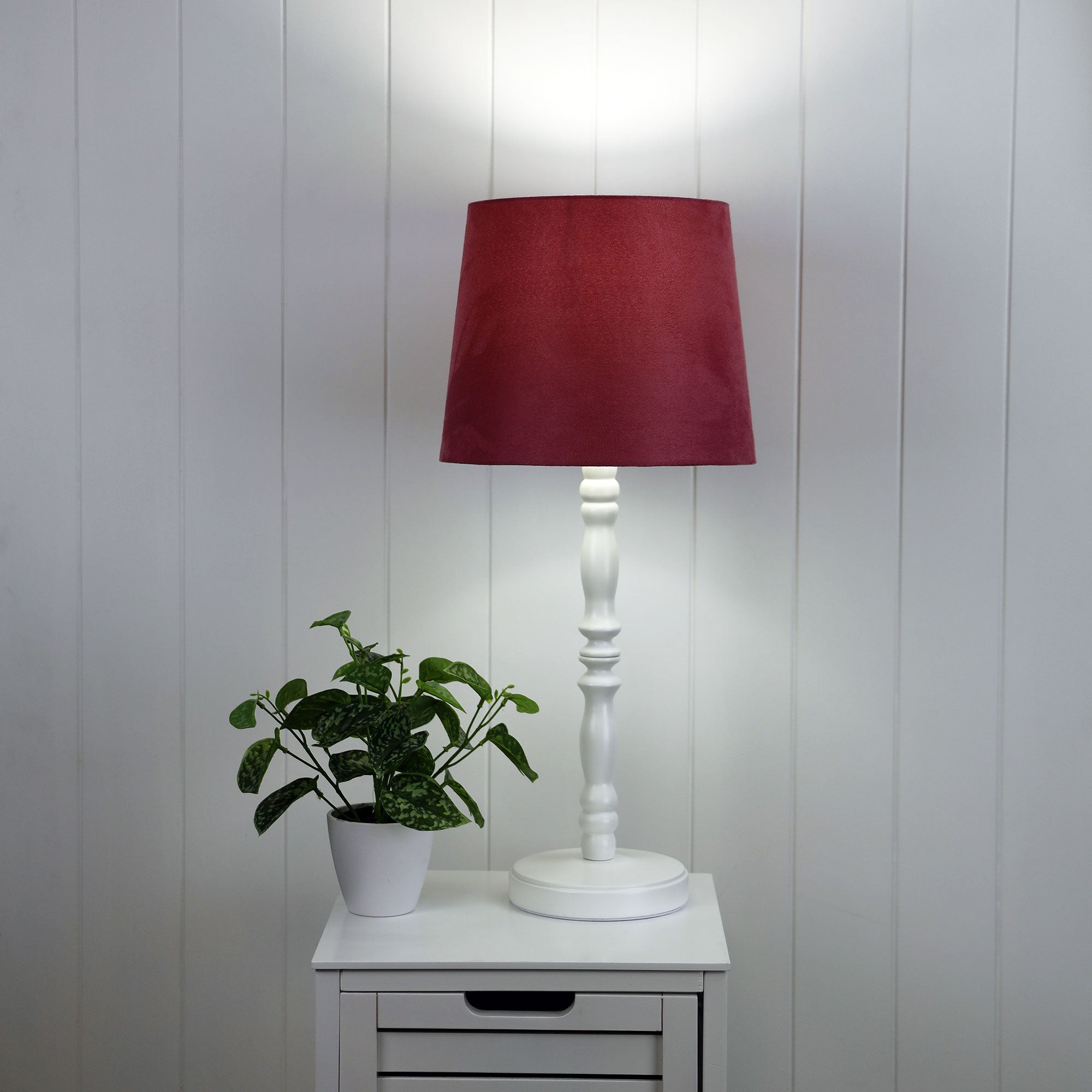 Rosalie 46 White Table Lamp Base Only B22